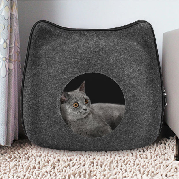 Felt Cat House Bed Indoor