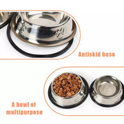 SUPREPET Stainless Steel Non-slip Feeding Bowl