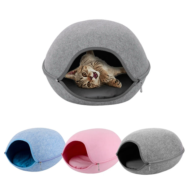 Felt Cat House Bed Indoor