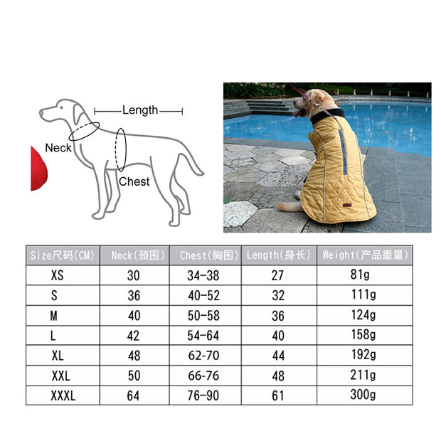 Winter New Reflective Dog Jacket Vest